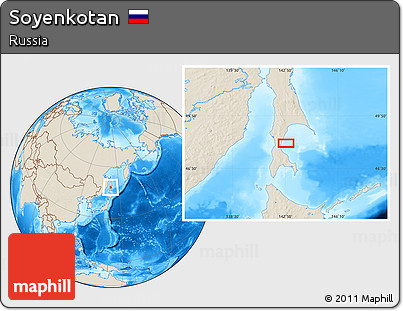 Shaded Relief Location Map of Soyenkotan