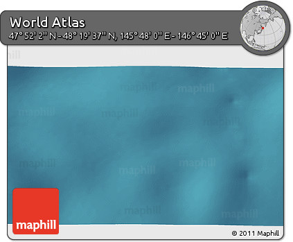 Satellite 3D Map of the Area around 48° 5' 50" N, 146° 16' 30" E