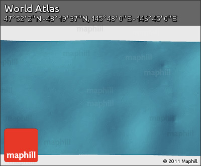 Satellite 3D Map of the Area around 48° 5' 50" N, 146° 16' 30" E