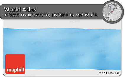 Physical Panoramic Map of the Area around 48° 5' 50" N, 146° 16' 30" E