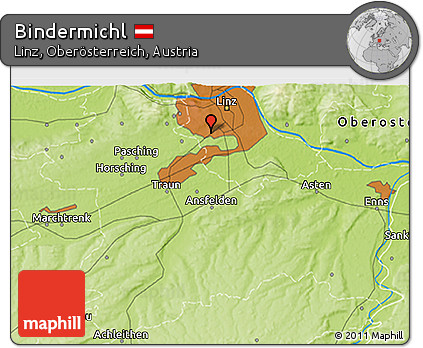 Physical 3D Map of Bindermichl