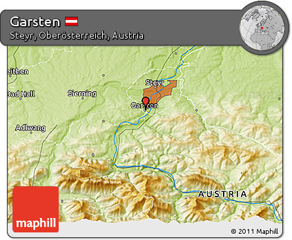Physical 3D Map of Garsten