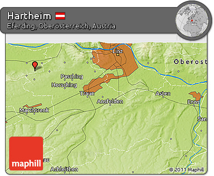 Physical 3D Map of Hartheim