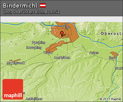 Physical 3D Map of Bindermichl