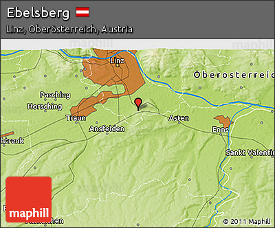 Physical 3D Map of Ebelsberg