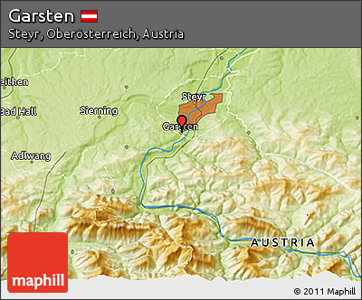 Physical 3D Map of Garsten