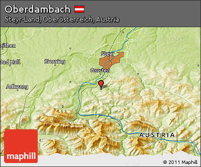 Physical 3D Map of Oberdambach