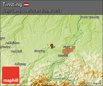 Physical 3D Map of Tinsting
