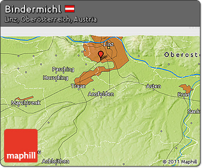 Physical 3D Map of Bindermichl