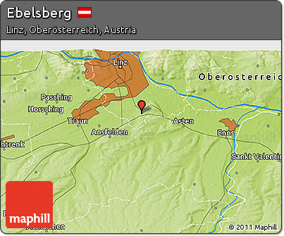 Physical 3D Map of Ebelsberg
