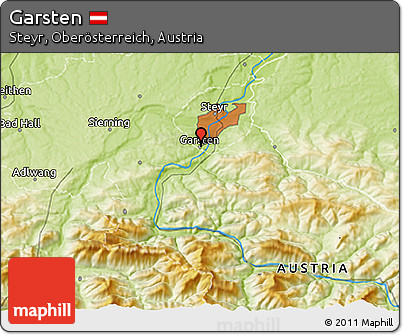 Physical 3D Map of Garsten