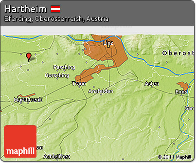 Physical 3D Map of Hartheim