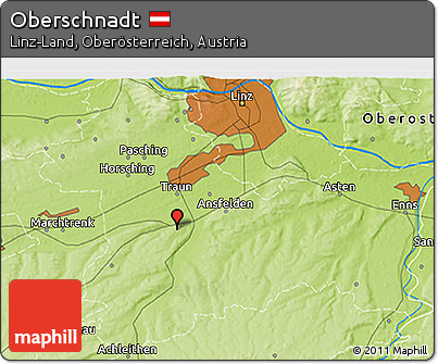 Physical 3D Map of Oberschnadt