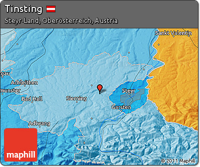 Political 3D Map of Tinsting