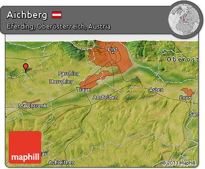 Satellite 3D Map of Aichberg
