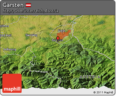 Satellite 3D Map of Garsten