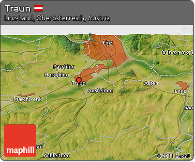 Satellite 3D Map of Traun