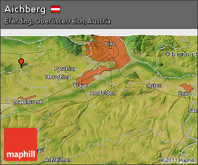 Satellite 3D Map of Aichberg