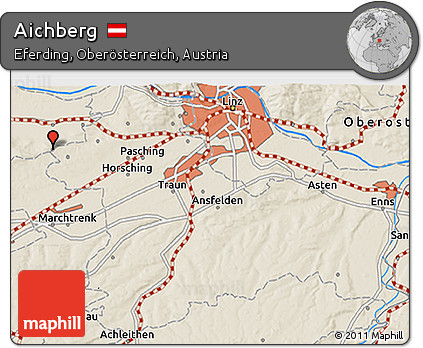 Shaded Relief 3D Map of Aichberg