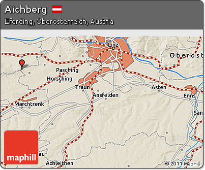 Shaded Relief 3D Map of Aichberg