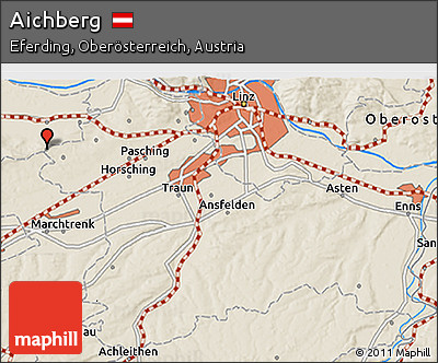 Shaded Relief 3D Map of Aichberg