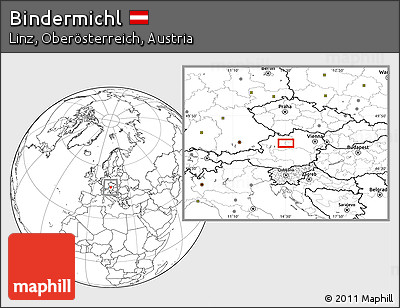 Blank Location Map of Bindermichl