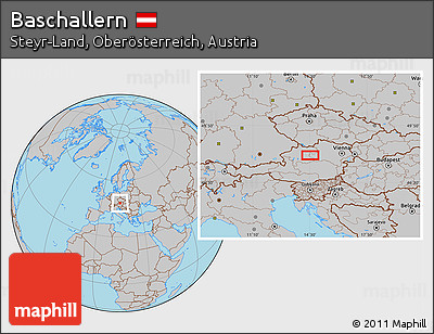 Gray Location Map of Baschallern