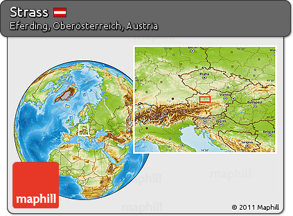 Physical Location Map of Strass
