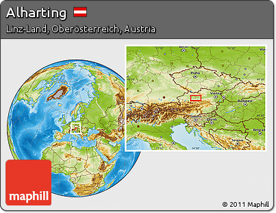 Physical Location Map of Alharting