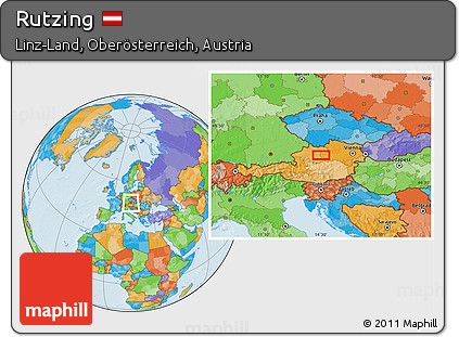 Political Location Map of Rutzing