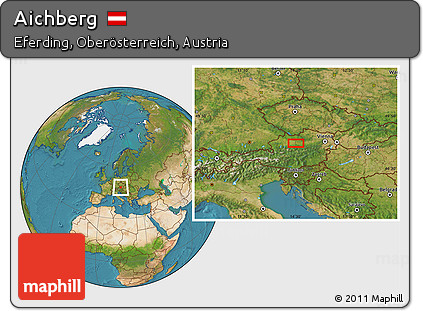 Satellite Location Map of Aichberg