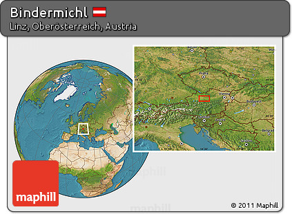 Satellite Location Map of Bindermichl