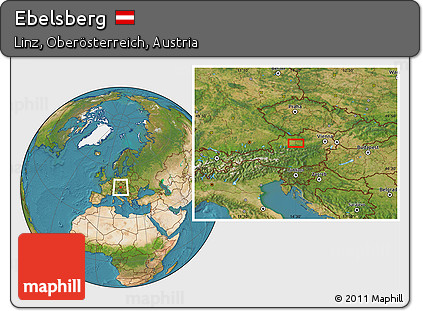 Satellite Location Map of Ebelsberg