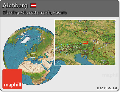 Satellite Location Map of Aichberg