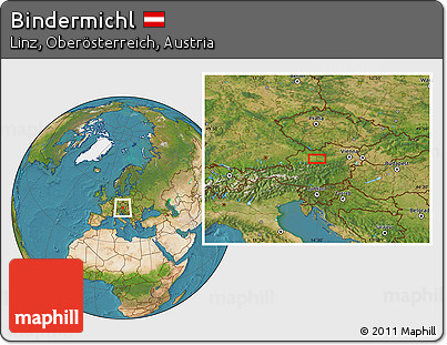Satellite Location Map of Bindermichl