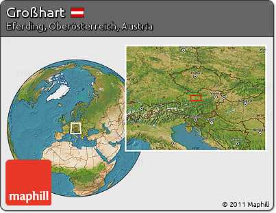 Satellite Location Map of Großhart