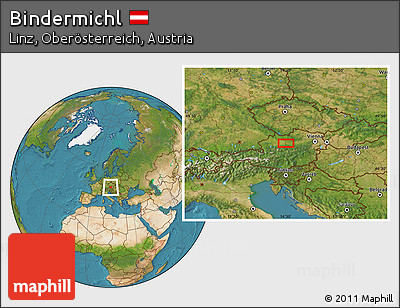 Satellite Location Map of Bindermichl