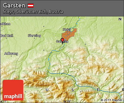 Physical Map of Garsten
