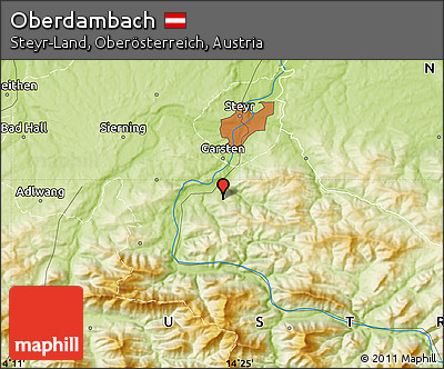 Physical Map of Oberdambach