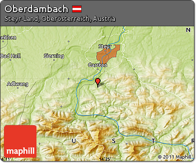 Physical Map of Oberdambach