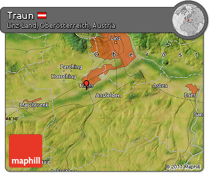 Satellite Map of Traun