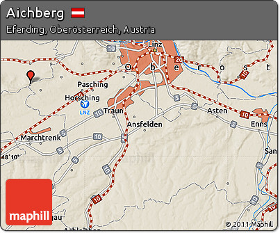 Shaded Relief Map of Aichberg