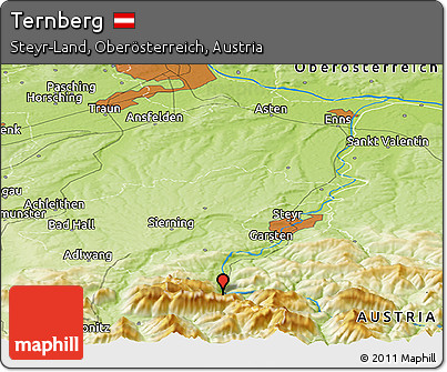 Physical Panoramic Map of Ternberg