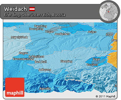Political Panoramic Map of Weidach