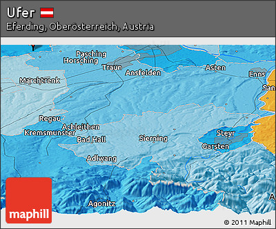 Political Panoramic Map of Ufer
