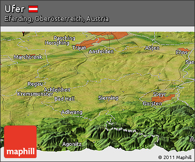 Satellite Panoramic Map of Ufer