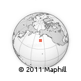 Outline Map of the Area around 48° 5' 50" N, 159° 43' 29" W, rectangular outline