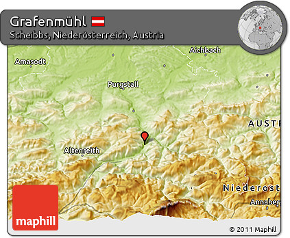 Physical 3D Map of Grafenmühl
