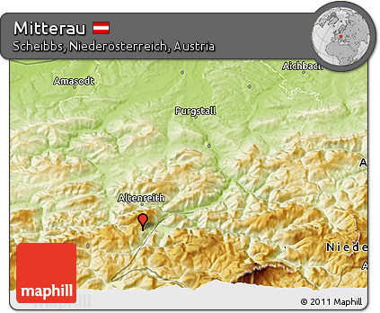 Physical 3D Map of Mitterau