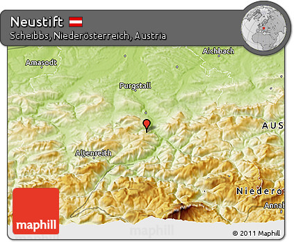Physical 3D Map of Neustift